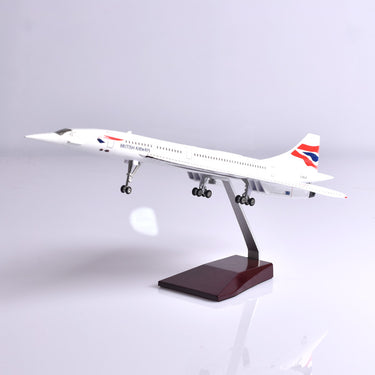 British Concord With Light & Wheel Plane Model Airplane Model Aircraft AV8R